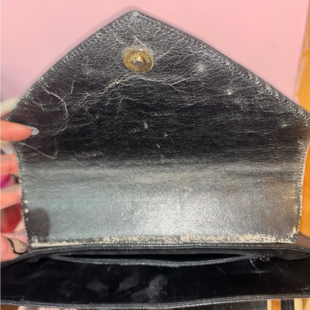 Vintage Salvatore Ferragamo Studded Leather Crossbody Bag - Picture 7 of 11